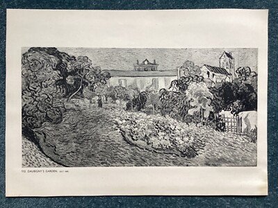 Vintage Van Gogh Druck, Daubigny, s Garten