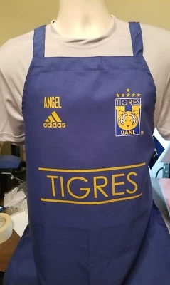 MANDIL TIGRES UANL 7 ESTRELLAS 100% POLYESTER AZUL PERSONALIZADO CON TU NOMBRE