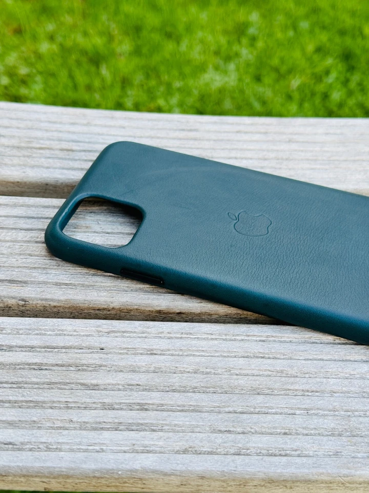 Original Apple Cover iPhone 11 Pro MAX Leather Forest Green Case -EB199 - Immagine 3 di 4