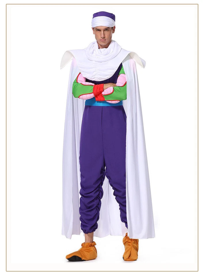 Dragon Ball Z Piccolo Adult Costume Pikkoro Junia Suit Anime Halloween Cosplay - Image 3 of 4