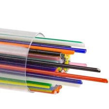 BULLSEYE Stringer 1mm MIXED 8418 90 COE Kiln Torch Fuse FULL TUBE