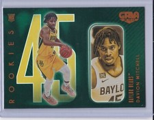 2021 Panini Chronicles Gala Orange Davion Mitchell RC #190 Kings