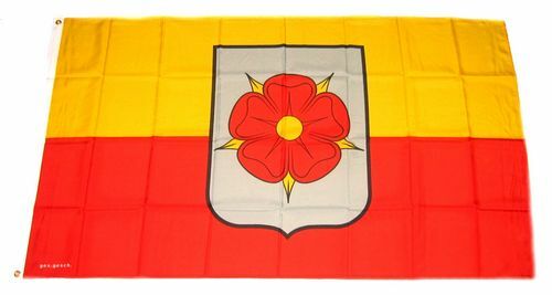 Flagge / Fahne Lippe Rose Detmold Hissflagge 90 X 150 Cm