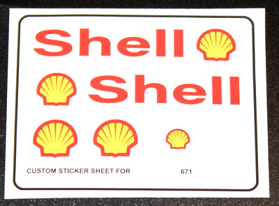 2x Custom Aufkleber für 671 Replacement Sticker Sheet