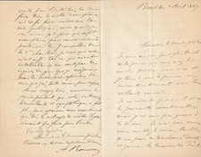 PROCÈS DE TRÉFLEZ - DUNES DE KEREMMA, FINISTÈRE Armand ROUSSEAU autographe