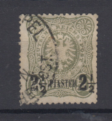 LEVANTE GERMAN 1884 2 1/2 GREEN N.5 USED
