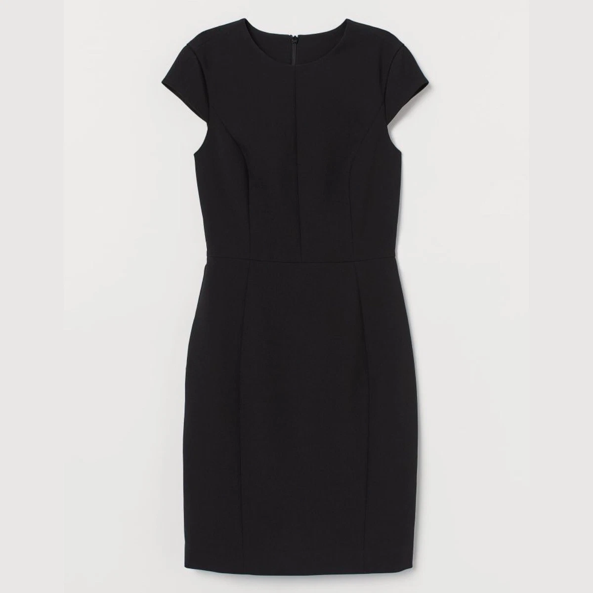 H&m black store work dress