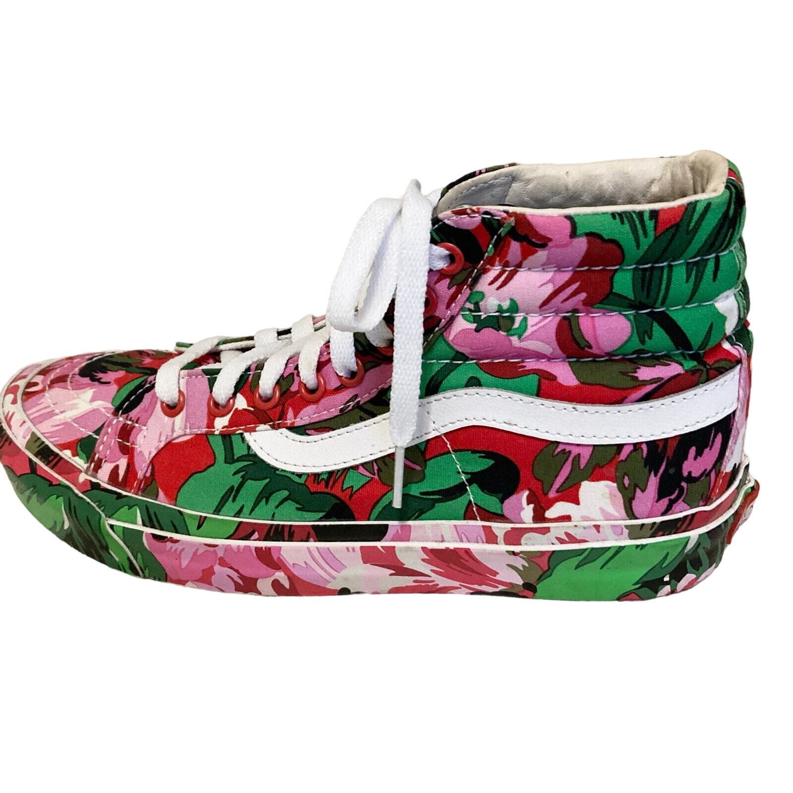 Vans Vault x Kenzo Paris Shoes Women 9 (Men 7.5) Pink Floral RARE Sk8-Hi 721278