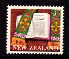New Zealand 1968 Maori Bible 3c Mint MNH SC 408
