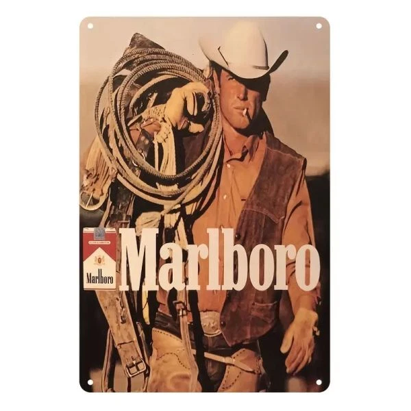 OHNE Blechschild Marlboro Werbung 20x30cm Retro Vintage TEL153