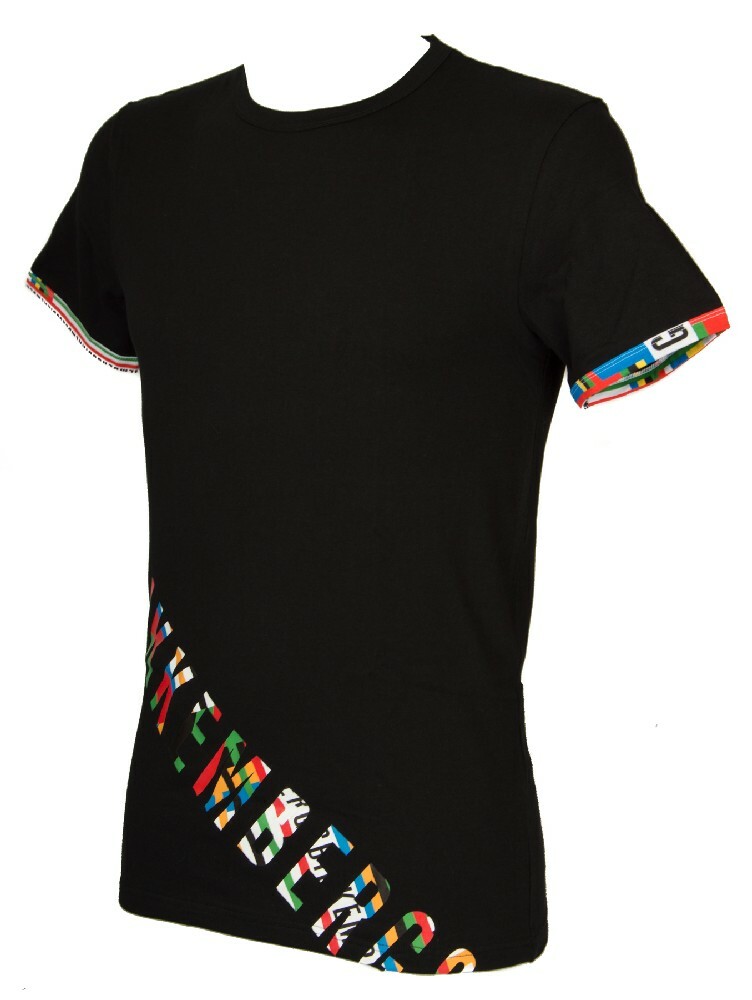 T-Shirt Kurzarm Rund Hals Mann Herren Olympic Print BIKKEMBERGS Artikel VBKT0484 11290₽