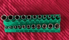 CORNWELL Blue Power 1/4 DRIVE  Six Point METRIC SOCKET SET  4-14mm - 22 PIECE