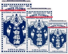 White Flower External Analgesic Balm Oil Variety Pack 20ML 10ML 2.5ML 9/8/2028