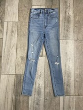 Abercrombie  Fitch Super Skinny Ultra High Rise Jeans Womens Size 25 / 0 S Blue