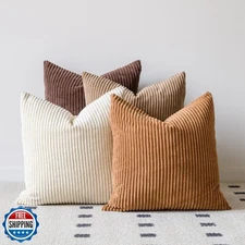 LANANAS Neutral Couch Throw Pillow Covers 18x18 Inch Set of 4 Decorative Farm