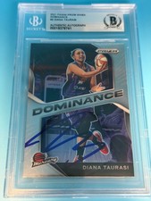 2021 PANINI PRIZM WNBA "DOMINANCE" - DIANA TAURSAI - SIGNED BECKETT CERT. AUTO