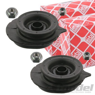 2x FEBI FEDERBEINLAGER DOMLAGER VORDERACHSE passend für FIAT 500 PANDA PUNTO