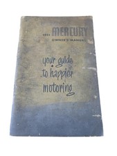 Vintage 1951 Mercury Owners Manual- Classic Car Glove Box Item
