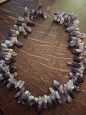 Beautiful Heavy Weight Amethyst Necklace Strand