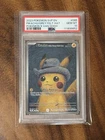 2023 Pokémon SVP Pikachu Grey Felt Hat Van Gogh PSA 10