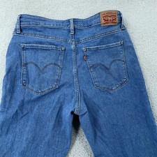 Levi's 725 High Rise Bootcut Jeans Women's 31 Blue Medium Wash Stretch Denim