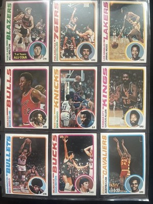 1978/79 Topps Basketball Komplettsatz in super Zustand