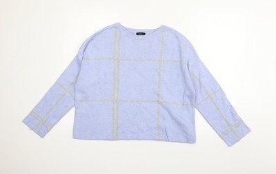 M&Co Damen Pullover Pulli blau Größe M - waschbare Markierung am Arm