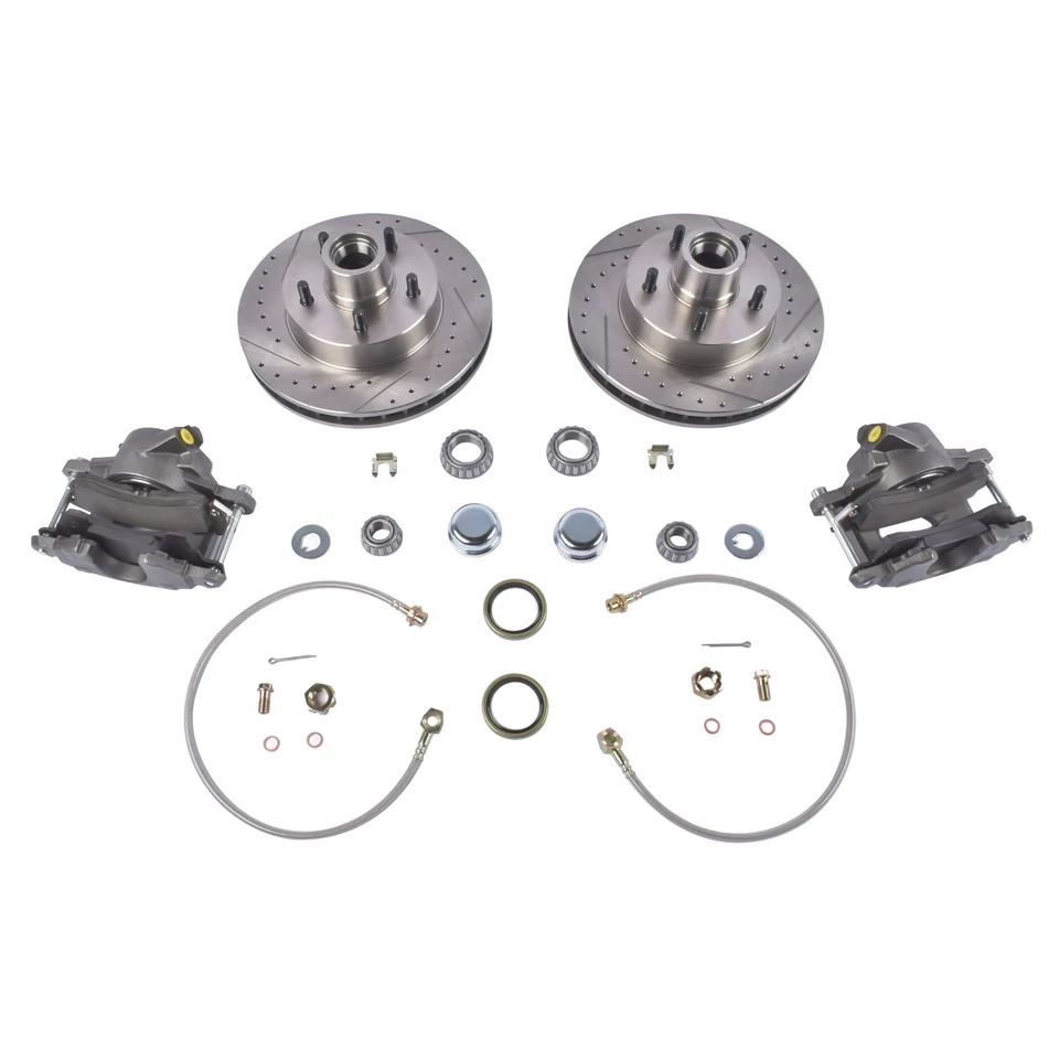 Nuevo kit de freno de disco delantero de lujo 5 tacos para Chevrolet C10 GMC C15 C1500 1973-1987 Foto 3 de 4