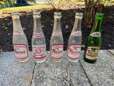 Vintage Leominster, MA Home Beverages Soda Bottle Collection – Lot of 5