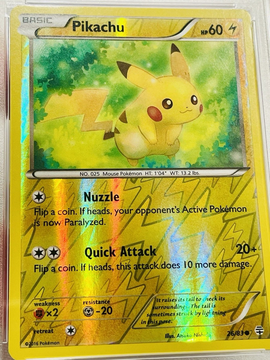 2016 Pokemon XY Generations Pikachu #26 Reverse Foil PSA 7 Quick