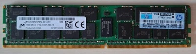 HP 16GB 2Rx4 PC4-2133P DDR4 ECC Registered Server RAM 752369-081 MTA36ASF2G - Image 1 of 3