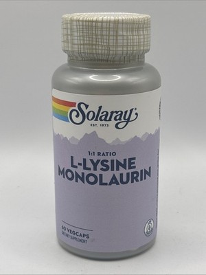 L-Lysine Monolaurin Immune Supplement | 1:1 Ratio | 60 VegCaps