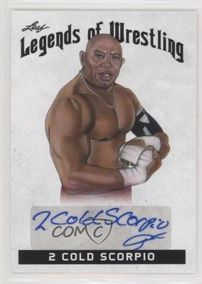 2018 Leaf legends of Wrestling 2 Cold Scorpio #LW-2CS Auto a2v