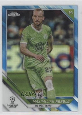 2021 Chrome UEFA Champions League Blue Refractor /150 Maximilian Arnold #151 le6