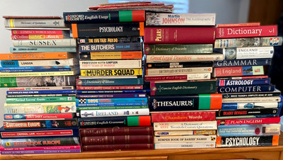 Various non-fiction books on Reference, Crime, Guides, Maps, Biogs. etc.