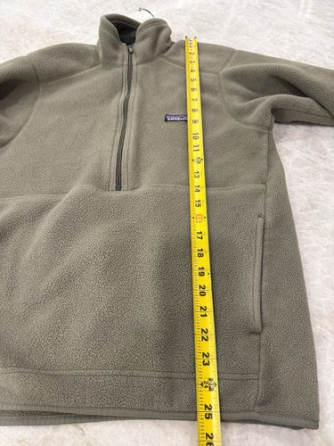 Herren Patagonia grün Fleece 1/2 Reißverschluss mit Taschen Größe Small  - Bild 5 von 5