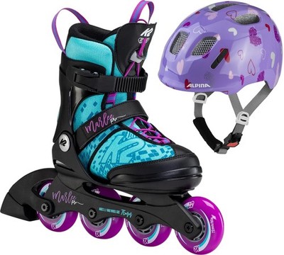 K2 Kinder Inliner Skates MARLEE PRO Kinder Inline Skate light blue/purple inkl. 