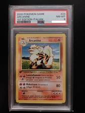 Pokemon | Arcanine | Set Base 23/102 | 1° Edizione | Italiano | PSA 8