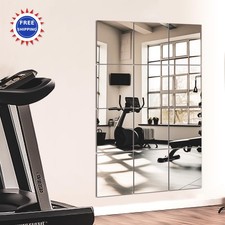 Mirror Gym Tiles 14 x12 12 PCS Home TRAHOME Wall 14x12x12PCS Full Length Workout