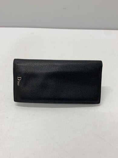 Dior Homme Black Leather Two Fold Wallet for Men 2DSBC002 TAFHOON-image