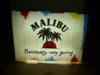 Malibu Rum Seriously easy going Leuchtreklame