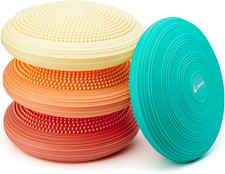 4 Pcs Wiggle Seat Inflated Wobble Cushion for Sensory Kid 13 Inches Balance Disc