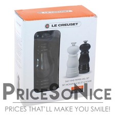Le Creuset Black and White Salt and Pepper Mill Set MSRP $70 - New