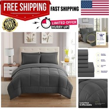 Queen Comforter Set with Sheets - 7-Piece Bedding Collection - 1 Comforter, 1...