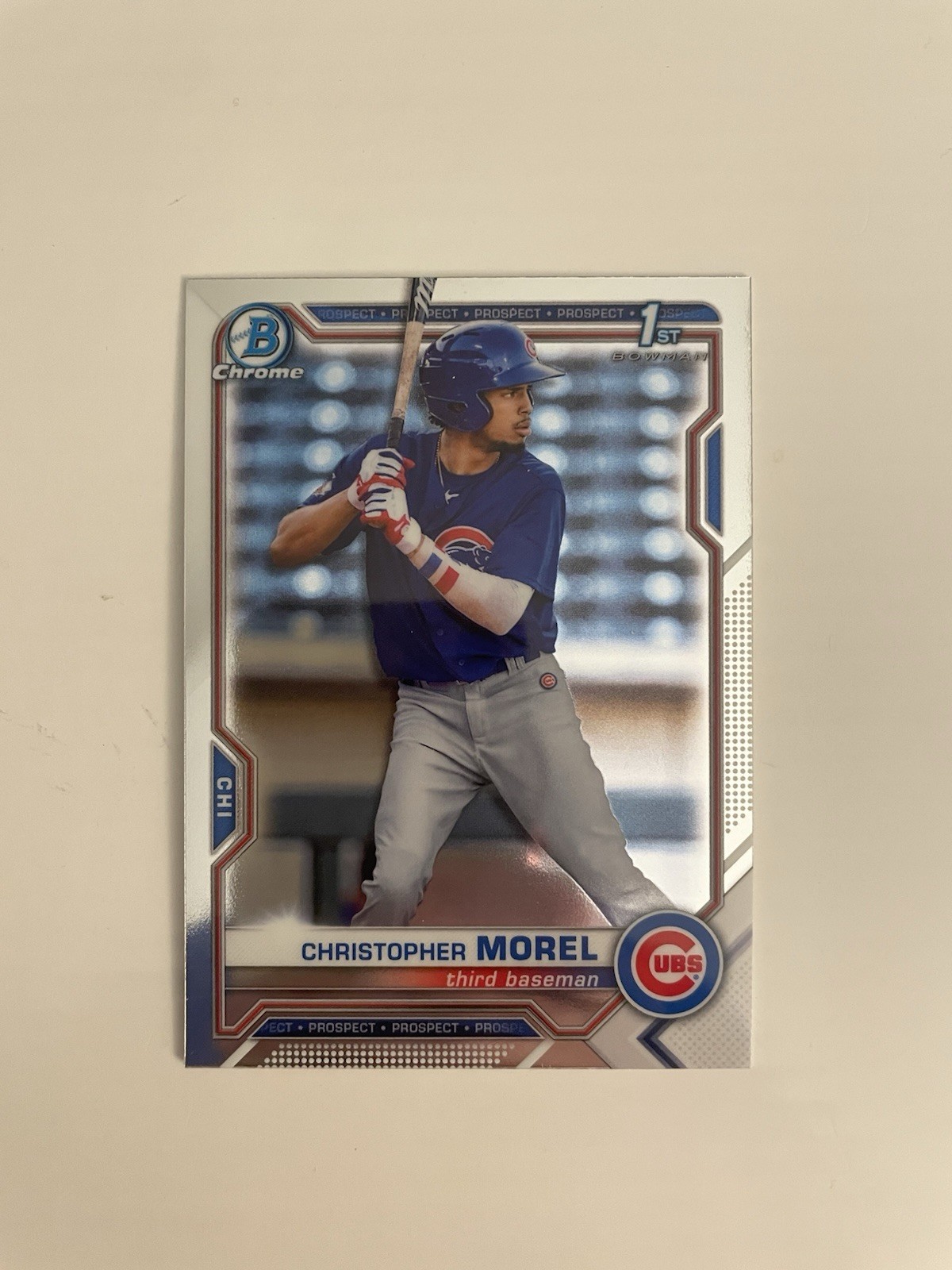 Christopher Morel 2021 Bowman Chrome Prospects 1st RC #BCP-131 Chicago Cubs