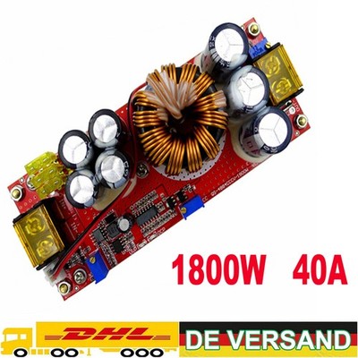 1800W 40A DC-DC-Boost-Wandler Aufwärtswandler Step Up Stromversorgungsmodul