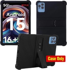 Case for 10.1 inch Android Tablet, Universal Soft Silicone Cover, Black