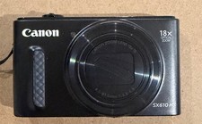 Canon PowerShot SX610HS Black 20.2MP Digital Camera with Charger  Battery  case