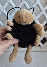 Jellycat Puffball Spider Tiny Black Fluffy Mini Halloween Retired