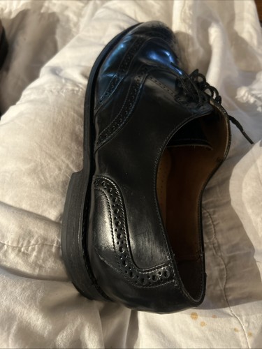 Scarpe eleganti a coda di rondine Bostonian Impression vintage taglia 10,5 EEE da uomo in pelle nera - Foto 12 di 19